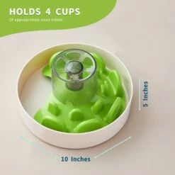 Pet Dream House SPIN Tricky Level UFO Maze Non-Skid Plastic Interactive Slow Feeder Dog Bowl -PetSafe Shop Sale 308748 PT2. AC SS1800 V1627513596