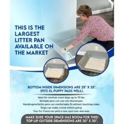 Shirley K's Indoor Dog Potty Tray, X-Large -PetSafe Shop Sale 308762 PT4. AC SS1800 V1679682925
