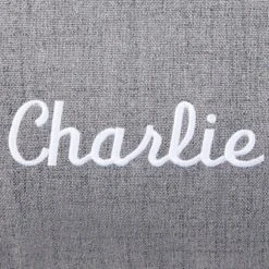 Frisco Personalized Knife Edge Bed, Dark Grey Linen, Large -PetSafe Shop Sale 311762 PT3. AC SS1800 V1630593996