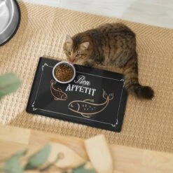 Frisco Silicone Fish Print Dog & Cat Food Mat, Black 9 Frisco Silicone Fish Print Dog & Cat Food Mat, Black -PetSafe Shop Sale 311953 PT3. AC SS1800 V1642542608