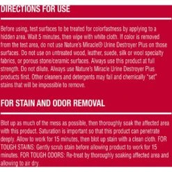 Nature's Miracle Dog Urine Destroyer Plus Enzymatic Formula Stain Remover, 1.3-gal Bottle -PetSafe Shop Sale 313852 PT8. AC SS1800 V1625867538