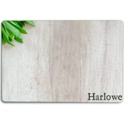 904 Custom Personalized Woodgrain Dog & Cat Placemat