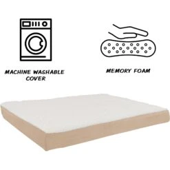 Pet Adobe Memory Foam Orthopedic Bolster Dog Bed With Removable Cover -PetSafe Shop Sale 314902 PT2. AC SS1800 V1626392211