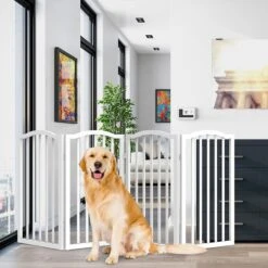 Pet Adobe Scallop Top Freestanding Dog & Cat Gate