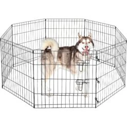 Pet Adobe 8-Panel Folding Metal Dog & Cat Playpen & Door 10 Pet Adobe 8-Panel Folding Metal Dog & Cat Playpen & Door -PetSafe Shop Sale 315027 PT3. AC SS1800 V1626385271