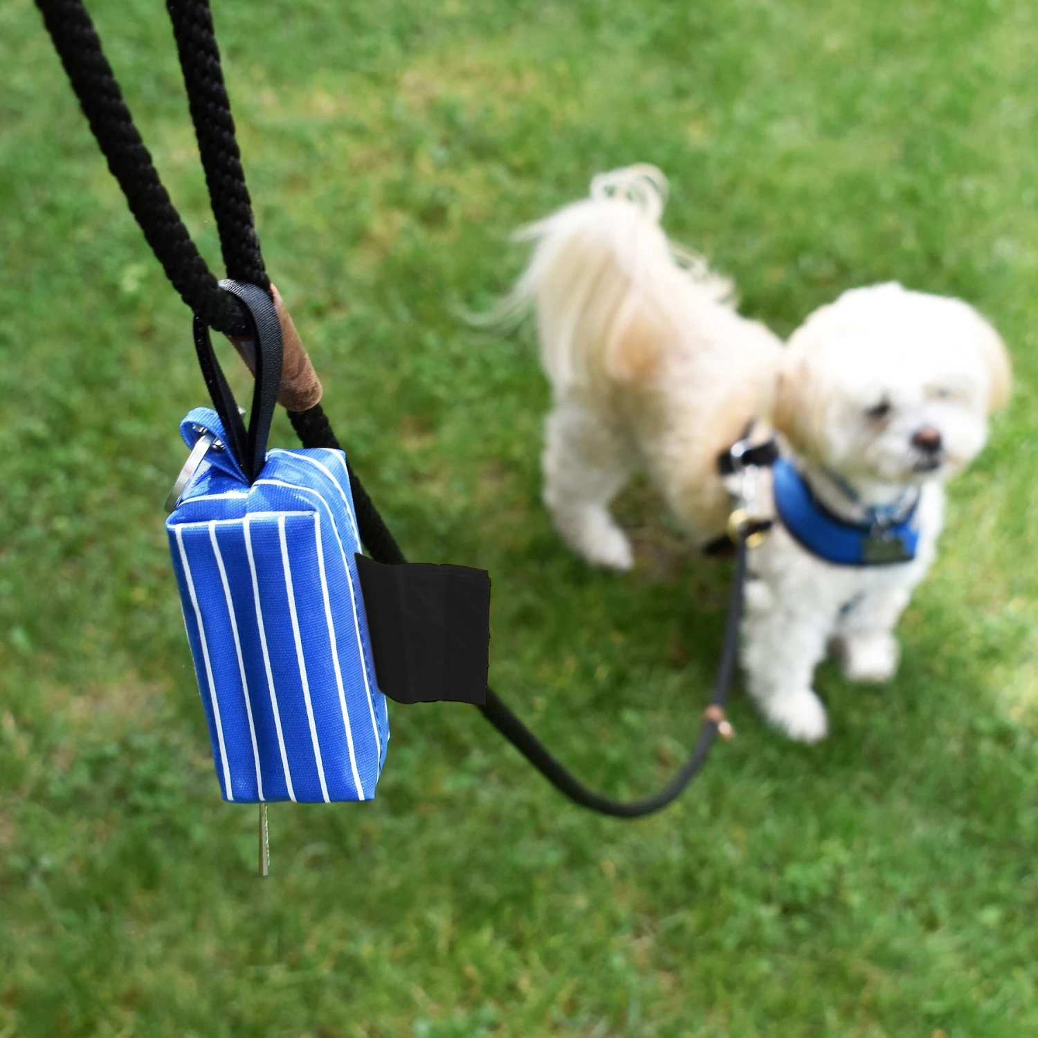 Doggie Walk Bags Stripe Duffel Dog Poop Bag Holder 2 Doggie Walk Bags Stripe Duffel Dog Poop Bag Holder - Image 2