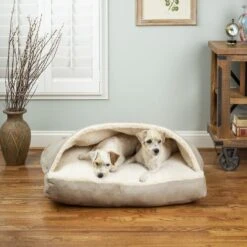 Snoozer Pet Products Luxury Microsuede Rectangle Cozy Cave Covered Dog Bed With Removable Cover