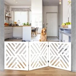 Etna Adjustable 3 Section Wooden Dog Gate -PetSafe Shop Sale 318402 PT2. AC SS1800 V1628286114