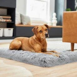 Frisco Eyelash Orthopedic Dog Crate Mat & Frisco Fold & Carry Single Door Collapsible Wire Dog Crate -PetSafe Shop Sale 319010 PT4. AC SS1800 V1631628403