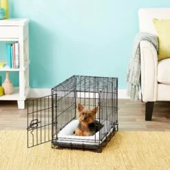 Frisco Eyelash Orthopedic Dog Crate Mat & Frisco Fold & Carry Single Door Collapsible Wire Dog Crate -PetSafe Shop Sale 319010 PT8. AC SS1800 V1631628689
