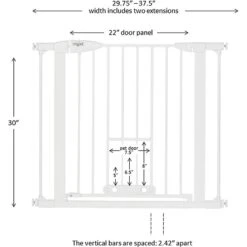 MyPet Wide Walk Through EasyPass Pet Gate, 30" High - White -PetSafe Shop Sale 319745 PT4. AC SS1800 V1638489739