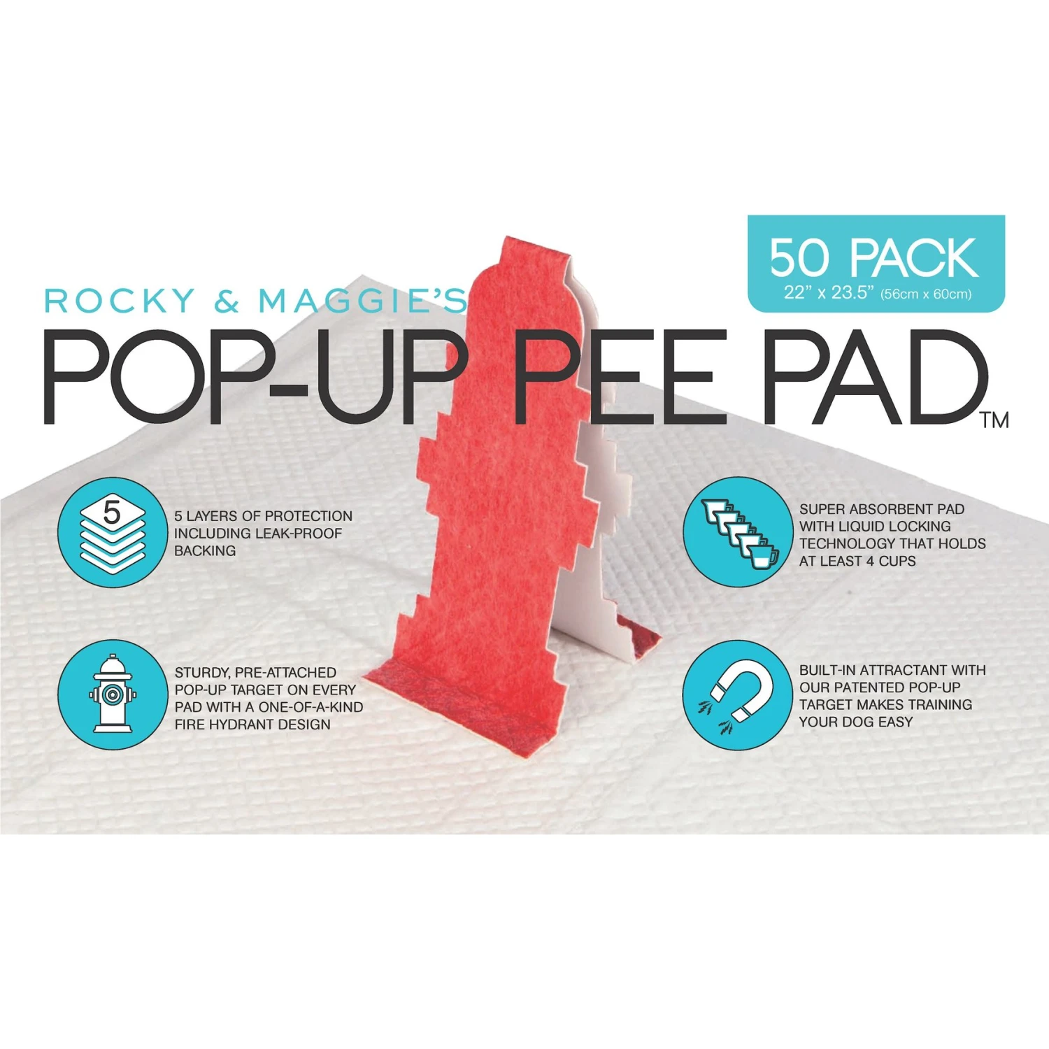 Rocky And Maggie's Pop-Up Dog Pee Pads 1 Rocky And Maggie's Pop-Up Dog Pee Pads