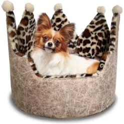 Precious Tails Leopard Crown Bolster Cat & Dog Bed 14 Precious Tails Leopard Crown Bolster Cat & Dog Bed -PetSafe Shop Sale 327010 PT5. AC SS1800 V1631896578