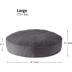 Happy Hounds Scooter Deluxe Round Pillow Dog Bed With Removable Cover, Gray -PetSafe Shop Sale 328581 PT7. AC SS1800 V1700690059