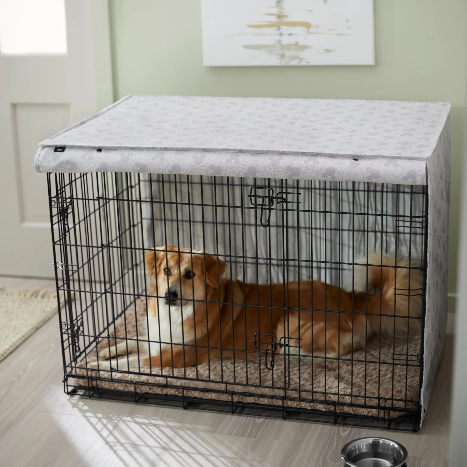 Disney Mickey Mouse Crosshatch Dog Crate Cover 6 Disney Mickey Mouse Crosshatch Dog Crate Cover - Image 6