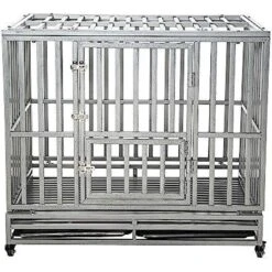 SMONTER Heavy Duty I Shape Dog Crate, Silver -PetSafe Shop Sale 331300 PT2. AC SS1800 V1634077285