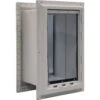 Ideal Pet Products Wall Entry Dual Flap Dog Door, White