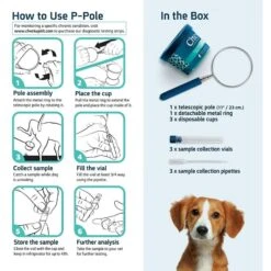 CheckUp P-Pole Telescopic Pole, Cups, Pipettes & Vials Dog Urine Collection Pack -PetSafe Shop Sale 338797 PT3. AC SS1800 V1636385215