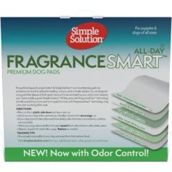 Simple Solution FragranceSmart Odor Control All Day, Green Tea Fragrance Odor Neutralizer With Wetness Indicator Dog Pads, 100 Count -PetSafe Shop Sale 339752 PT6. AC SS1800 V1636059388
