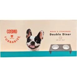 Cosmo Furbabies Double Dog & Cat Diner, Gray -PetSafe Shop Sale 341993 PT2. AC SS1800 V1636063897