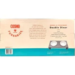 Cosmo Furbabies Double Dog & Cat Diner, Gray -PetSafe Shop Sale 341993 PT3. AC SS1800 V1636063605