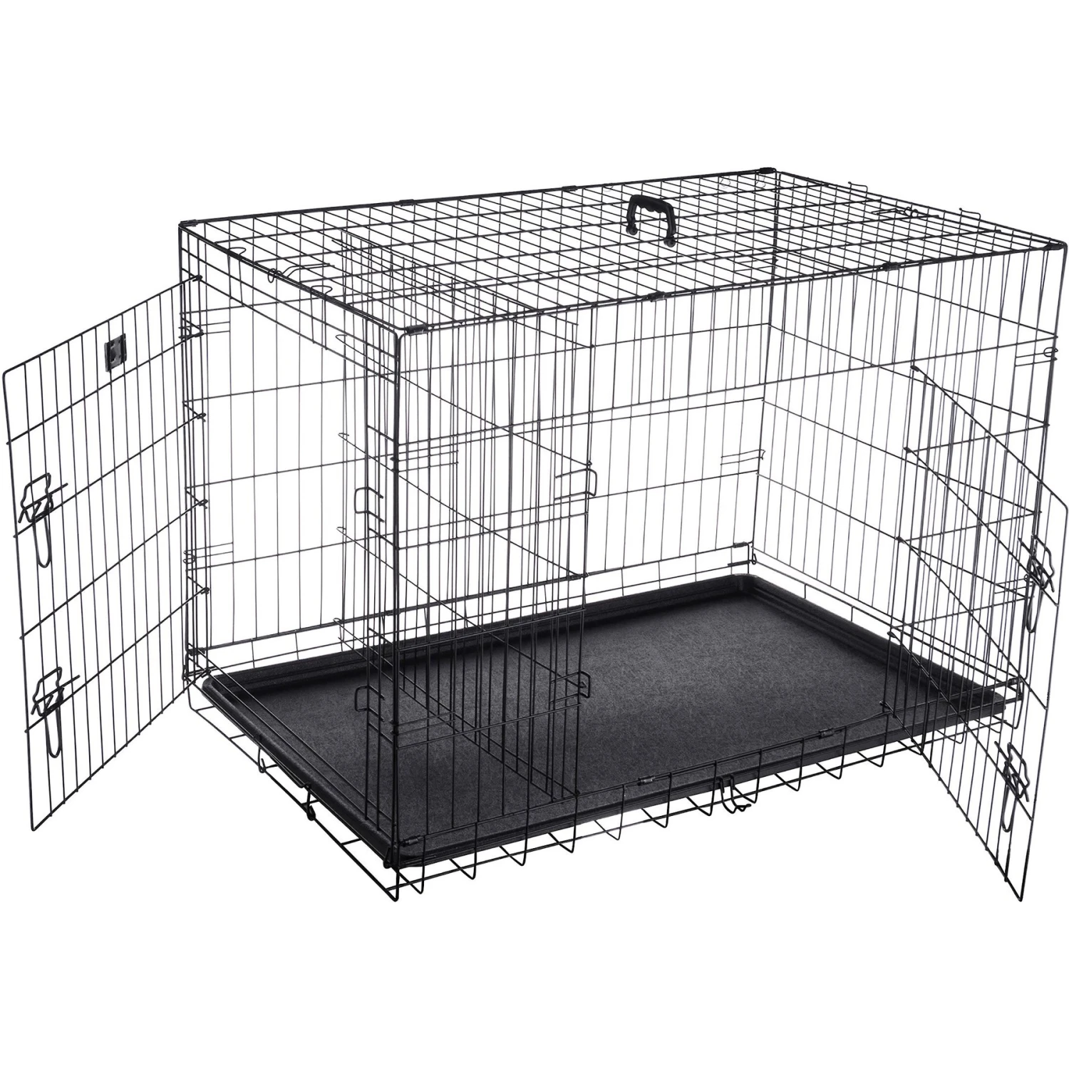 Pet Adobe Portable Folding Wire Dog Crate 1 Pet Adobe Portable Folding Wire Dog Crate