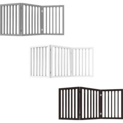 Pet Adobe Freestanding 3-Panel Wood Dog Gate -PetSafe Shop Sale 345106 PT5. AC SS1800 V1637279901