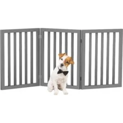 Pet Adobe Freestanding 3-Panel Wood Dog Gate -PetSafe Shop Sale 345106 PT6. AC SS1800 V1637288290