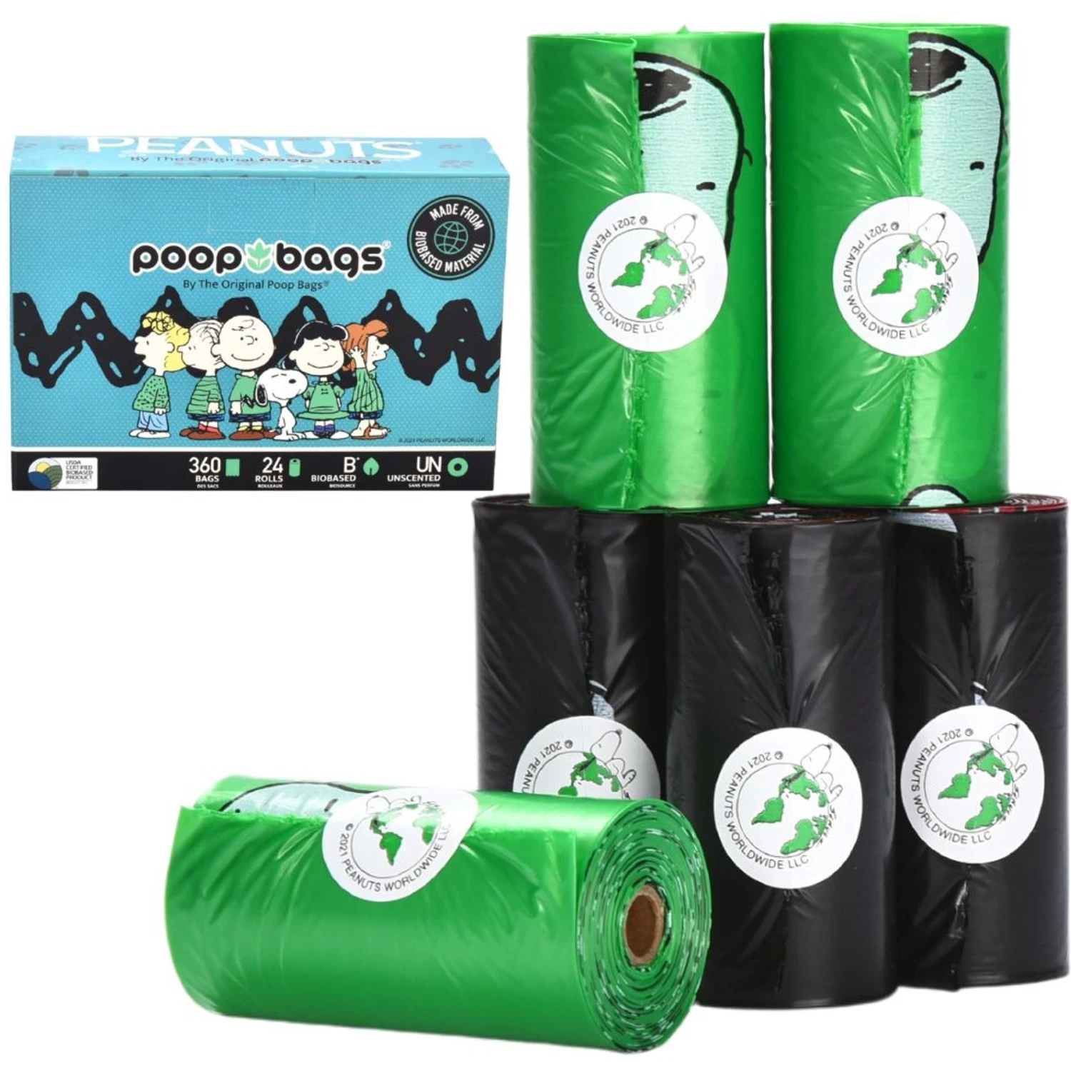 The Original Poop Bags Peanuts USDA Biobased Dog Poop Bags 2 The Original Poop Bags Peanuts USDA Biobased Dog Poop Bags - Image 2