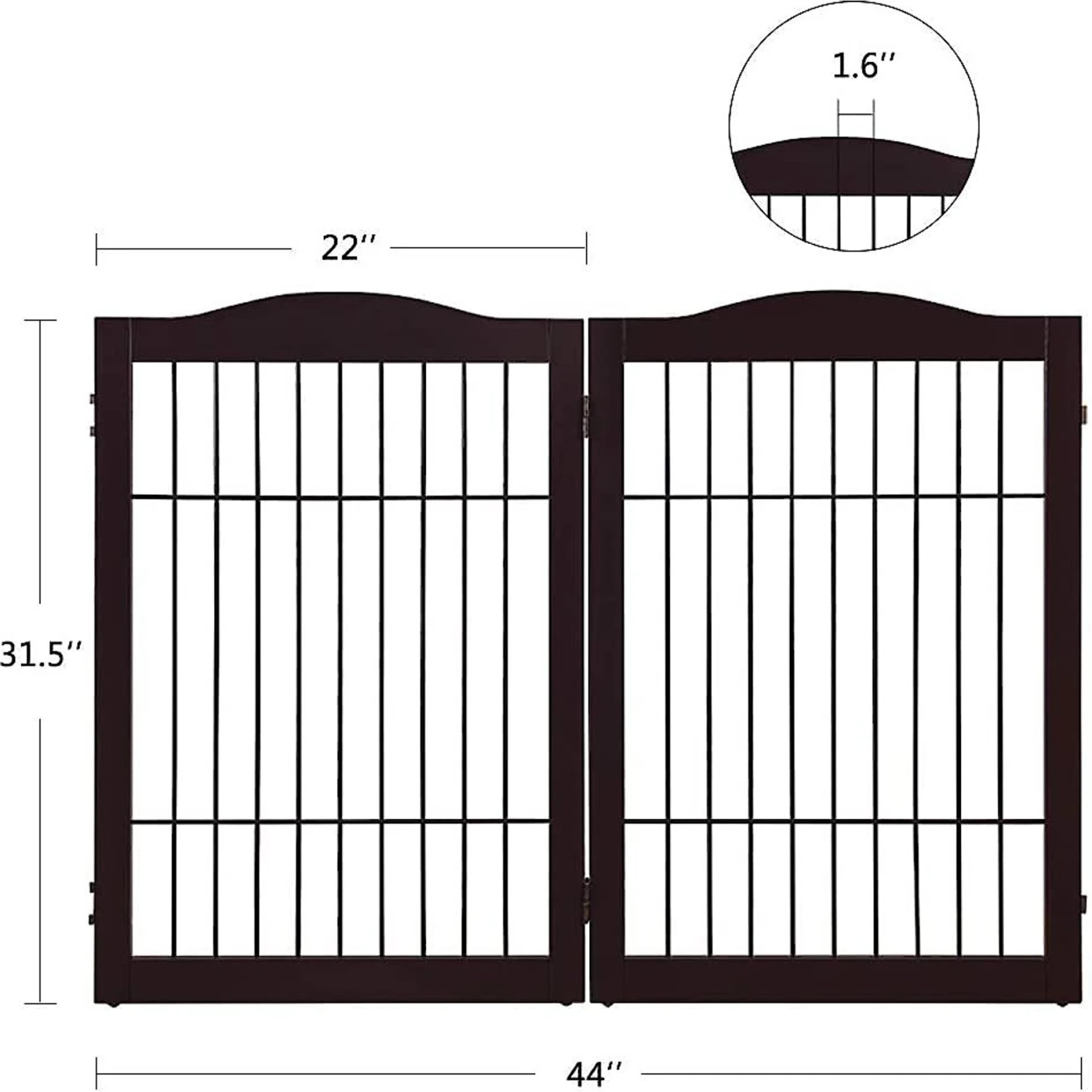 Unipaws Pet Gate Playpen 2-Panel Extension Kit 2 Unipaws Pet Gate Playpen 2-Panel Extension Kit - Image 2