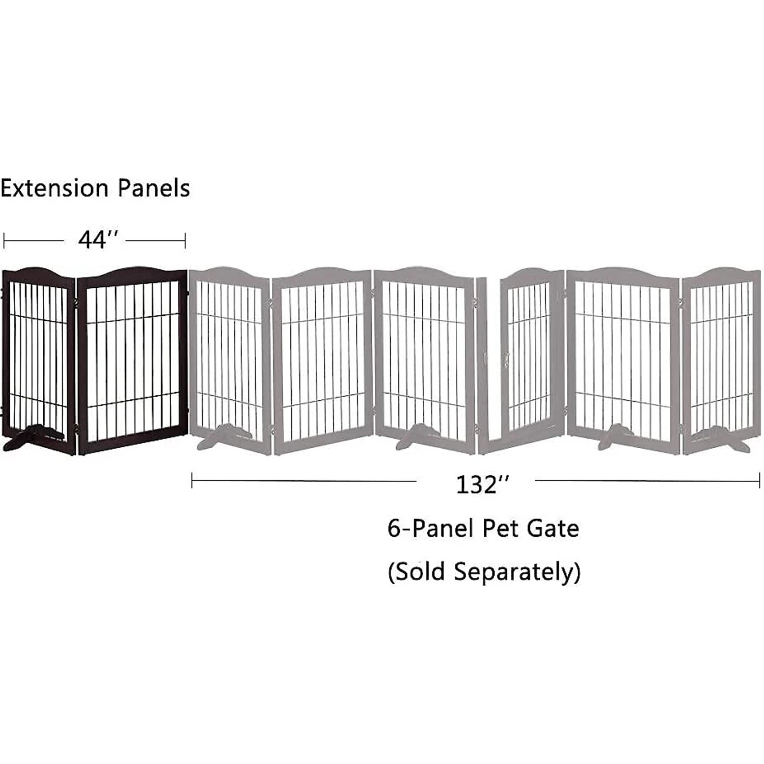 Unipaws Pet Gate Playpen 2-Panel Extension Kit 5 Unipaws Pet Gate Playpen 2-Panel Extension Kit - Image 5