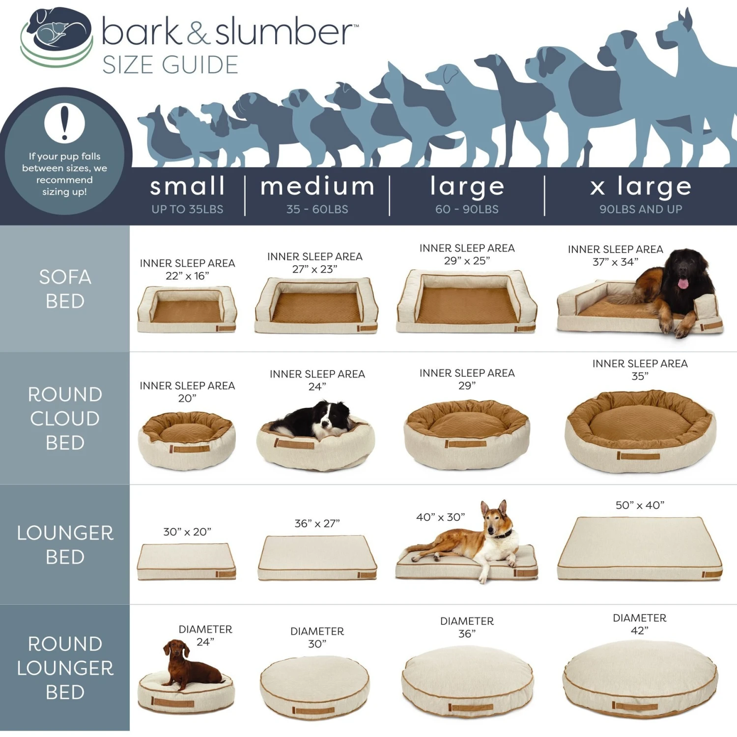 Bark And Slumber Lounger Pillow Dog Bed With Removable Cover 9 Bark And Slumber Lounger Pillow Dog Bed With Removable Cover - Image 9