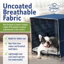 Pet Dreams Open Front Dog Crate Cover -PetSafe Shop Sale 362678 PT2. AC SS1800 V1684874936