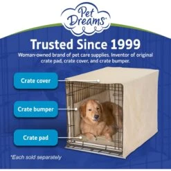 Pet Dreams Open Front Dog Crate Cover -PetSafe Shop Sale 362678 PT6. AC SS1800 V1684886504