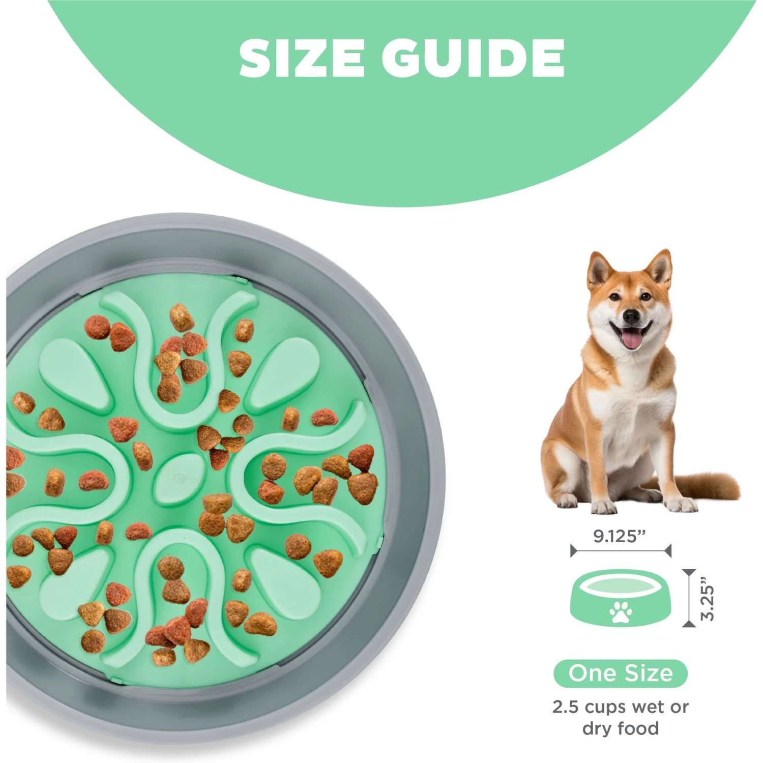 Outward Hound Fun Feeder Wobble Slo-Bowl Dog Bowl, Mint 5 Outward Hound Fun Feeder Wobble Slo-Bowl Dog Bowl, Mint - Image 5