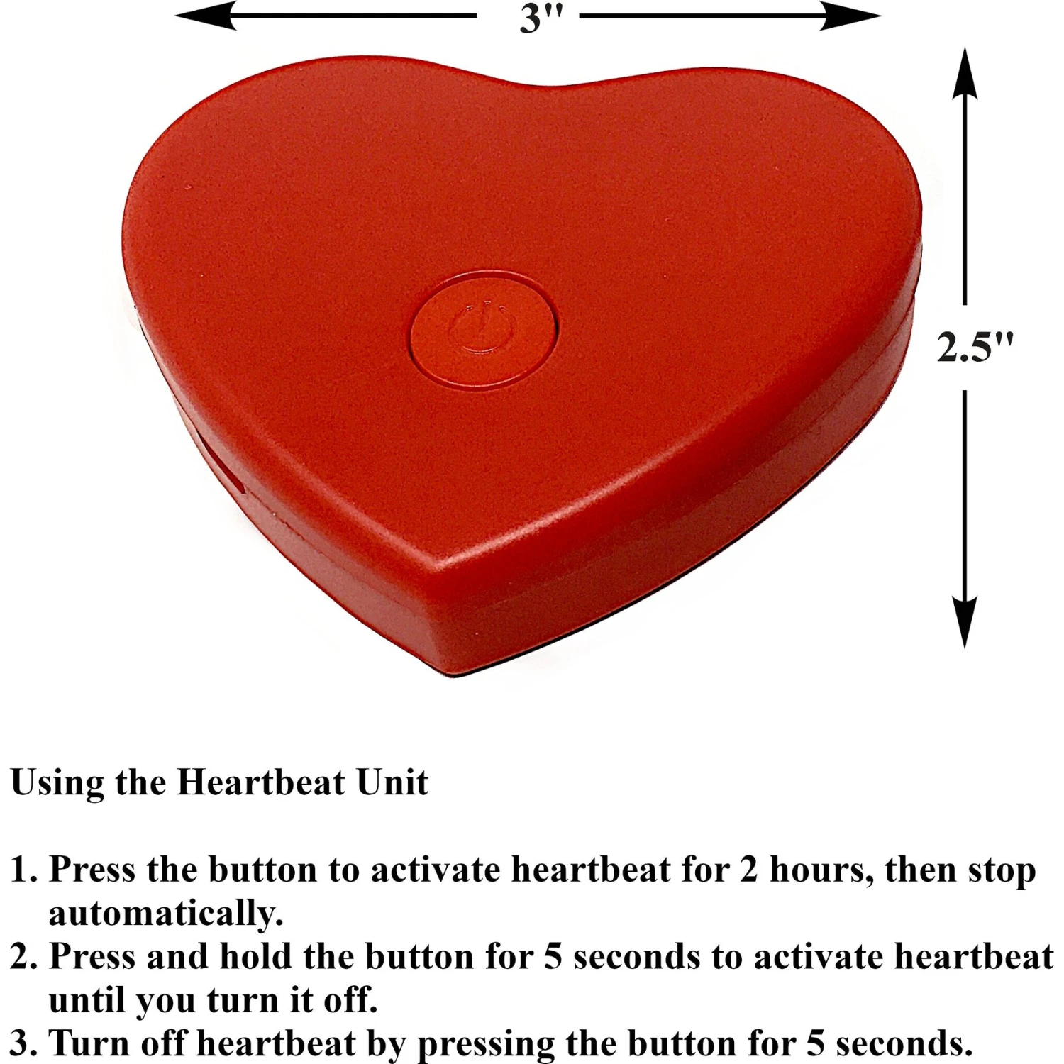 Pet Fit For Life Calming Dog Heartbeat Unit, Red, Small 3 Pet Fit For Life Calming Dog Heartbeat Unit, Red, Small - Image 3