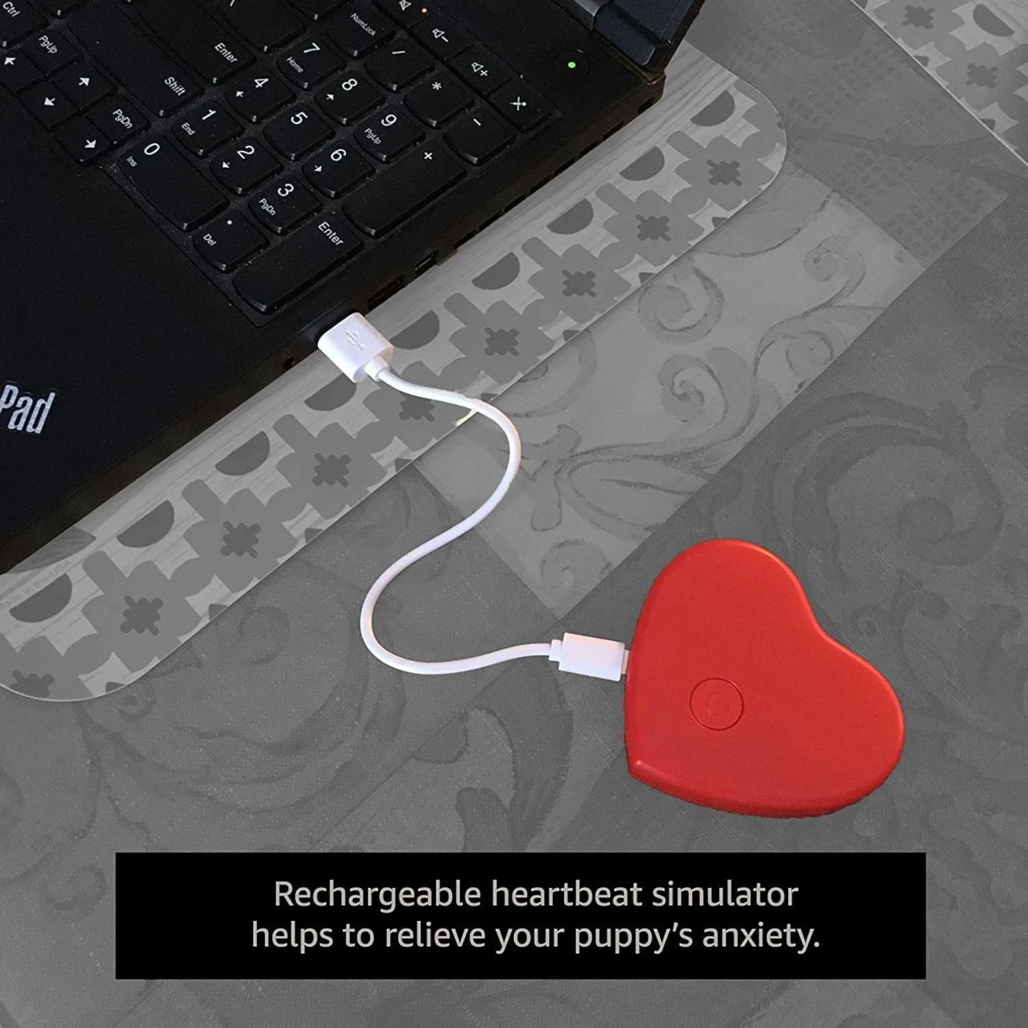 Pet Fit For Life Calming Dog Heartbeat Unit, Red, Small 4 Pet Fit For Life Calming Dog Heartbeat Unit, Red, Small - Image 4