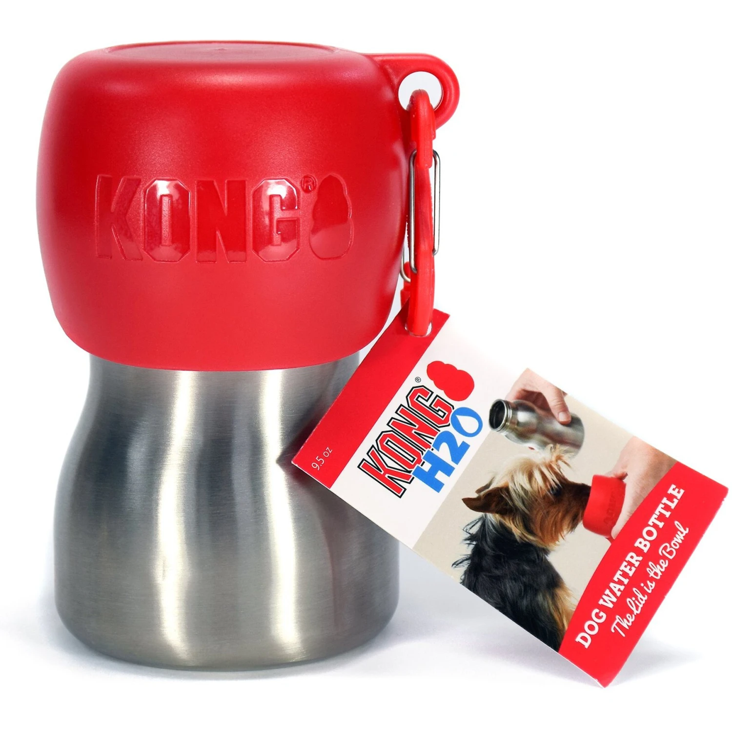 KONG H2O Dog Stainless Steel Bottle 2 KONG H2O Dog Stainless Steel Bottle - Image 2