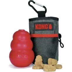 KONG Dog Treat Bag, Red & Black, Small -PetSafe Shop Sale 364077 PT2. AC SS1800 V1643837206
