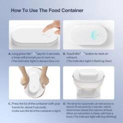 Pawshelf Vacuum Dog & Cat Food Storage Container, White, Medium 16 Pawshelf Vacuum Dog & Cat Food Storage Container, White, Medium -PetSafe Shop Sale 364533 PT7. AC SS1800 V1646694787