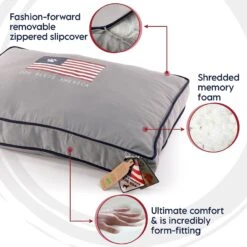 Precious Tails "Dog Bless Ameria" Orthopedic Pillow Cat & Dog Bed With Removable Cover 12 Precious Tails "Dog Bless Ameria" Orthopedic Pillow Cat & Dog Bed With Removable Cover -PetSafe Shop Sale 366573 PT4. AC SS1800 V1644379319