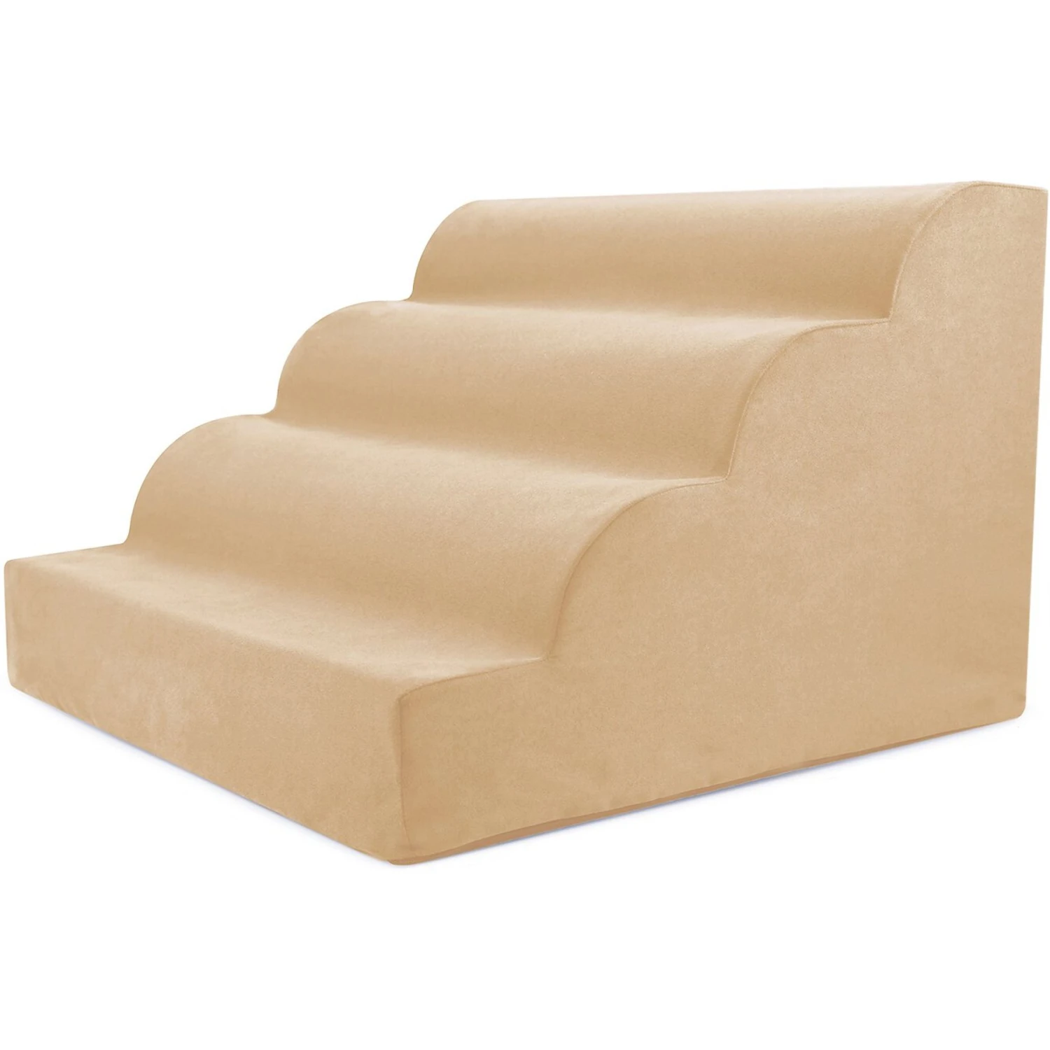 Precious Tails High Density Foam Scalloped 4 Steps Dog & Cat Stairs 3 Precious Tails High Density Foam Scalloped 4 Steps Dog & Cat Stairs - Image 3