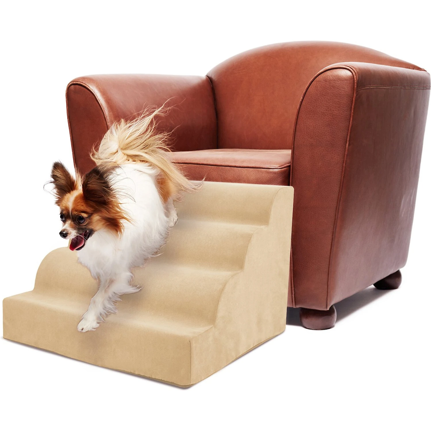 Precious Tails High Density Foam Scalloped 4 Steps Dog & Cat Stairs 9 Precious Tails High Density Foam Scalloped 4 Steps Dog & Cat Stairs - Image 9