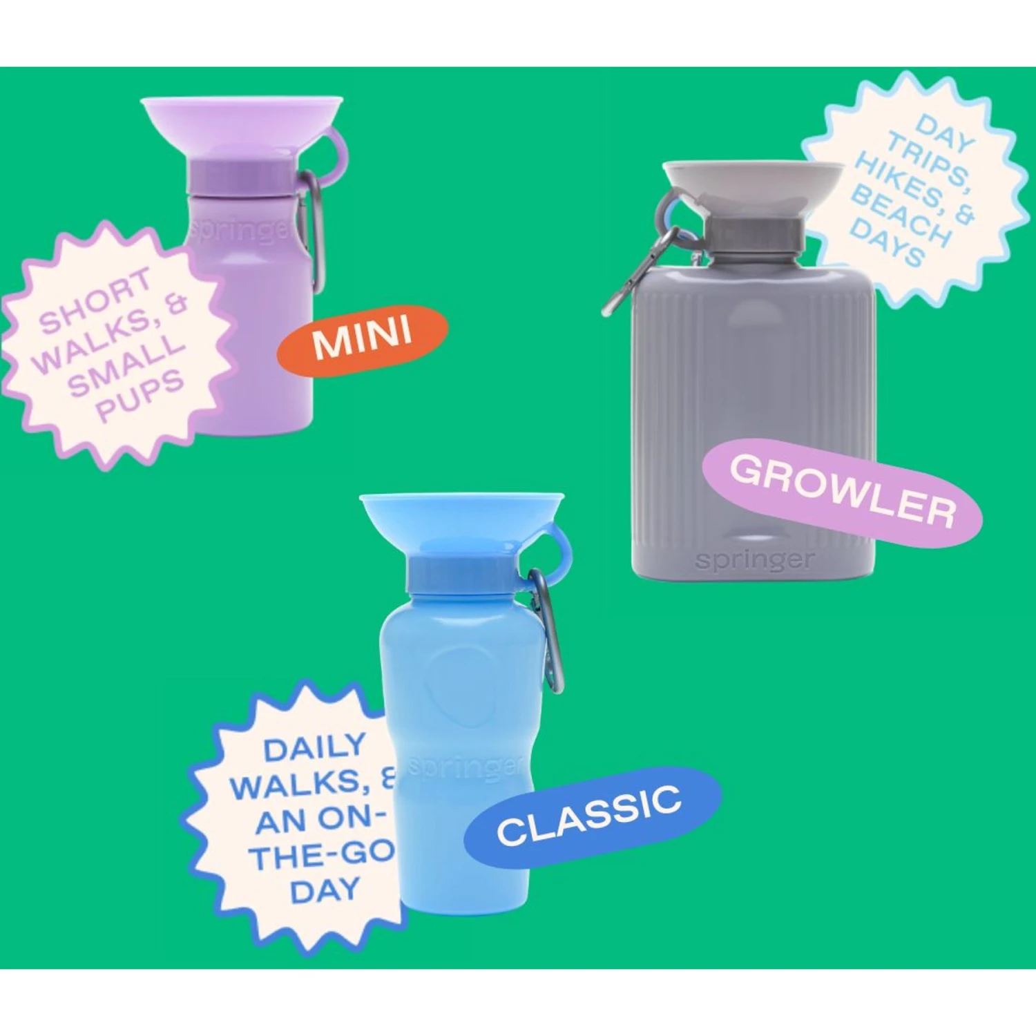 Springer Travel Dog Bottle 3 Springer Travel Dog Bottle - Image 3