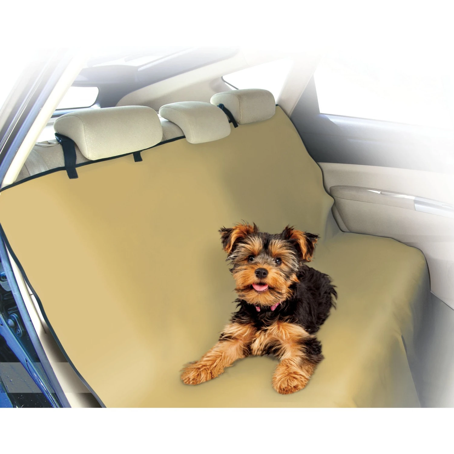 Pet Parade Waterproof Dog Seatcover, Beige 2 Pet Parade Waterproof Dog Seatcover, Beige - Image 2
