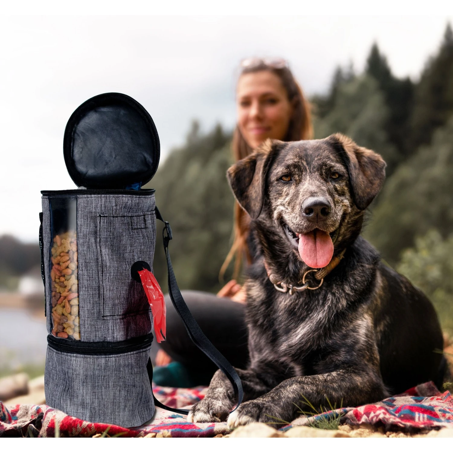 Pet Parade Pooch Pal Dog Feeder, Gray 6 Pet Parade Pooch Pal Dog Feeder, Gray - Image 6