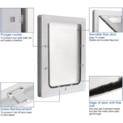 Ownpets Plastic Flap Dog Door -PetSafe Shop Sale 370241 PT4. AC SS1800 V1646084205