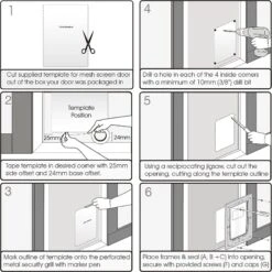 Ownpets Plastic Flap Dog Door -PetSafe Shop Sale 370241 PT7. AC SS1800 V1646091425