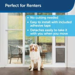 PetSafe Sliding Glass Dog & Cat Door Security Bar, One Size, White -PetSafe Shop Sale 370784 PT2. AC SS1800 V1700155265