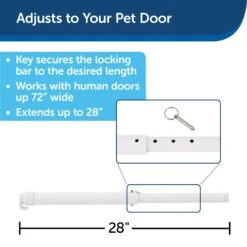 PetSafe Sliding Glass Dog & Cat Door Security Bar, One Size, White -PetSafe Shop Sale 370784 PT3. AC SS1800 V1700155257